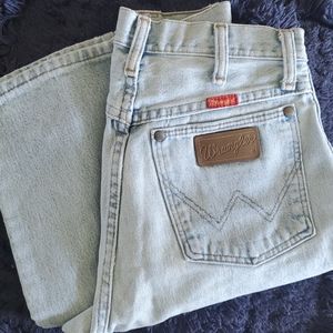 Vintage Light Wash Wranglers